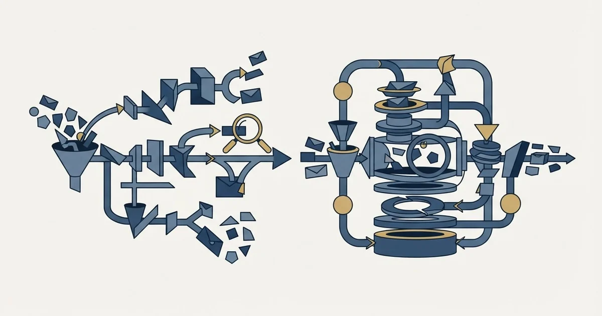 Editorial illustration for SalesBlink vs Warmup Inbox