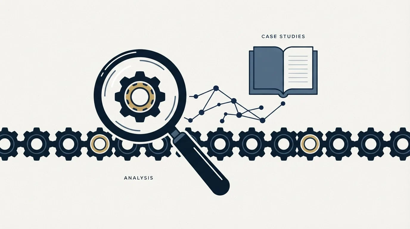 Section illustration: The case studies, as published