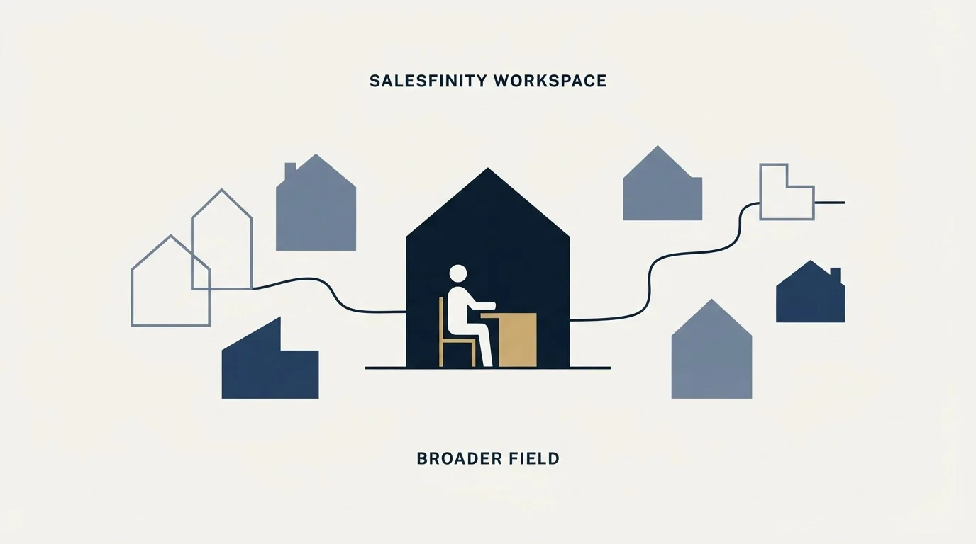 Section illustration: Where it sits in the field