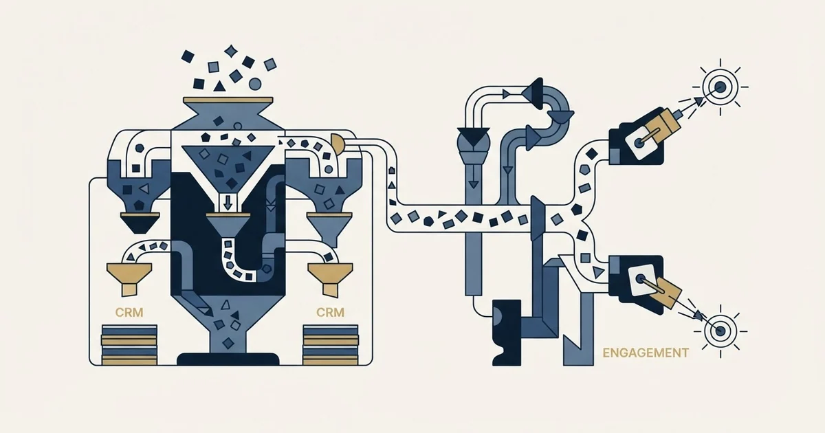 Editorial illustration for Salesflare vs We-Connect