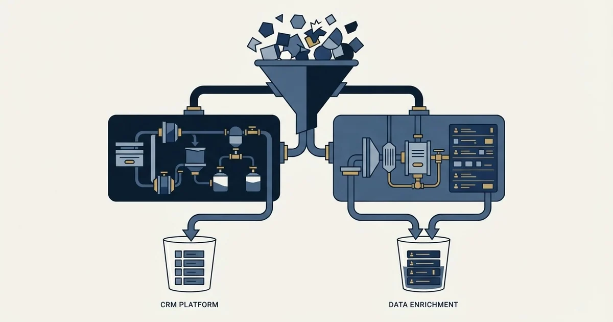 Editorial illustration for Salesflare vs Wiza