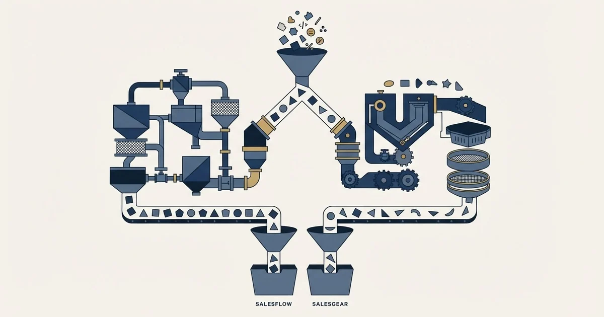 Editorial illustration for Salesflow vs Salesgear