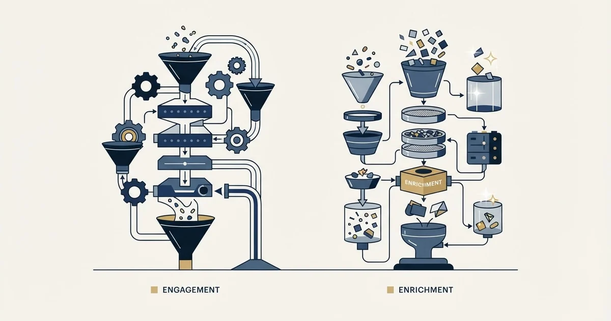 Editorial illustration for Salesflow vs Skrapp.io