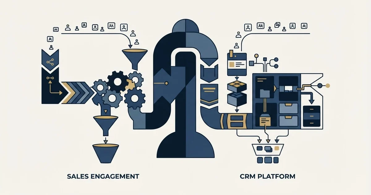 Editorial illustration for Salesflow vs Streak