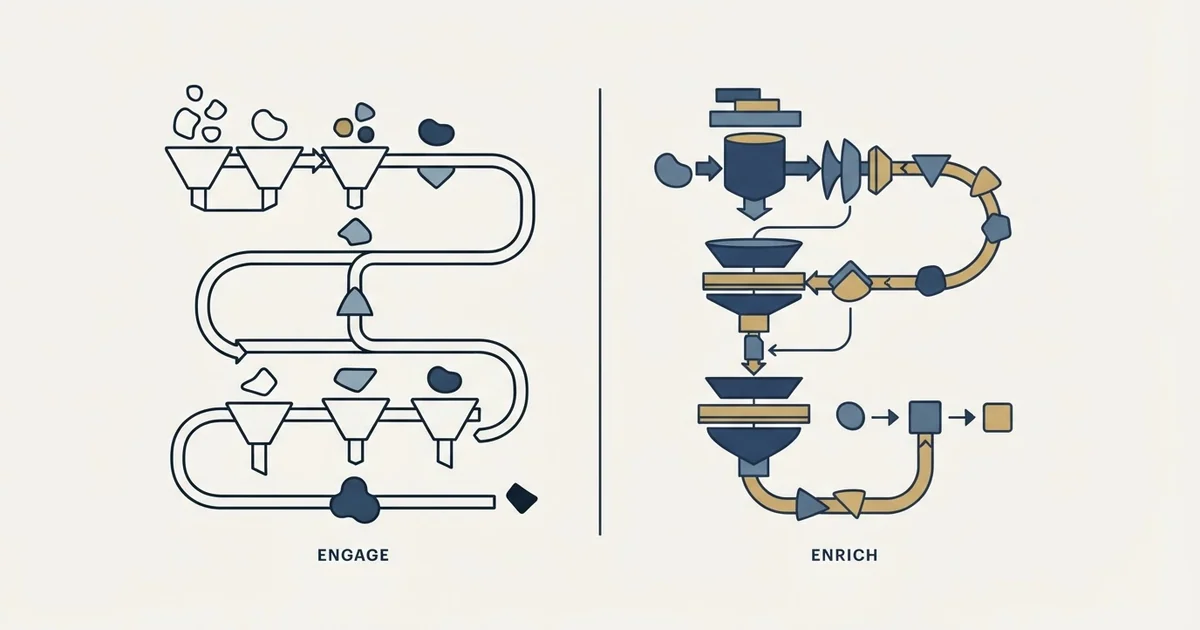 Editorial illustration for Salesflow vs Surfe