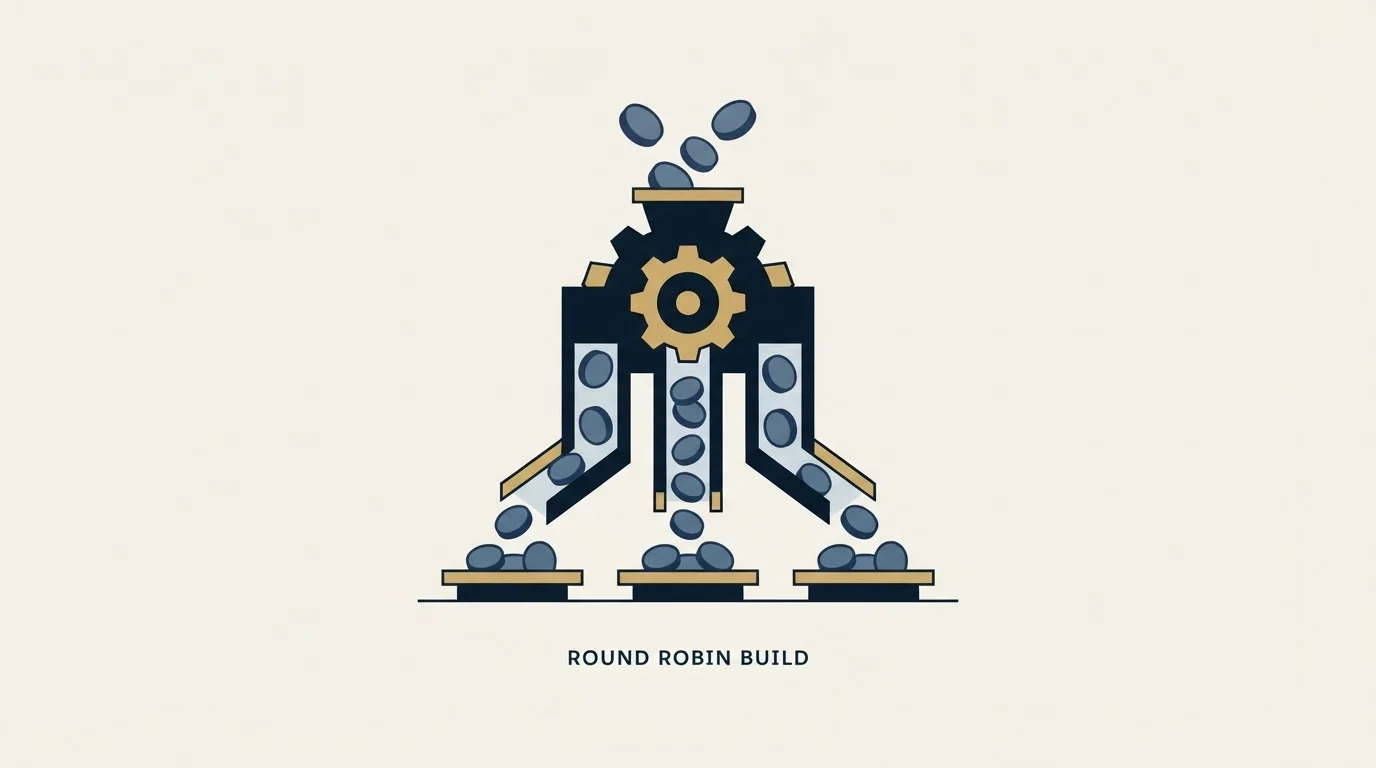 Section illustration: Round robin has to be built