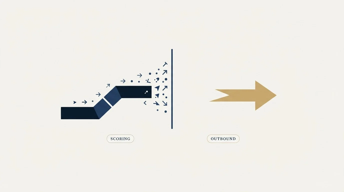 Section illustration: Where scoring stops and outbound starts