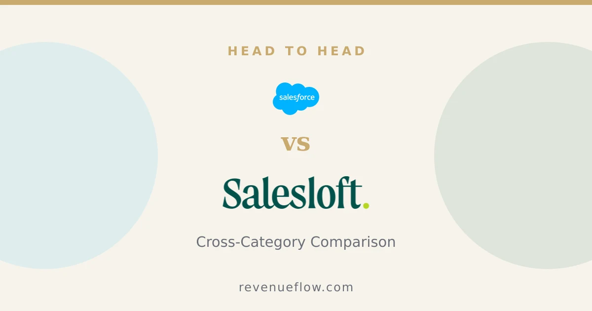Branded cover: Salesforce vs Salesloft: Cross-Category Comparison