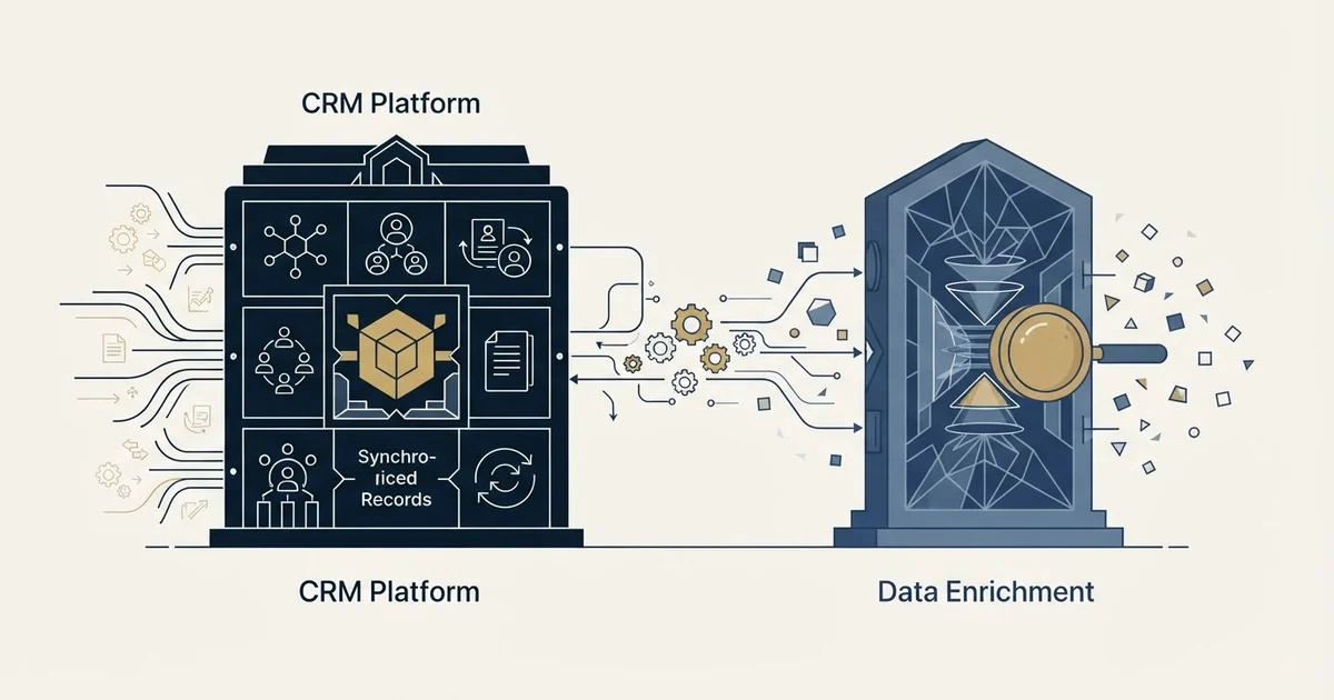 Editorial illustration for Salesforce vs TheirStack