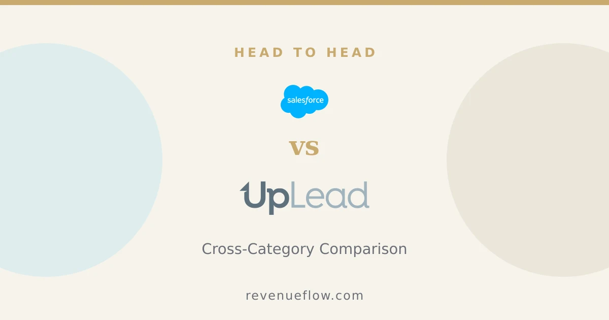 Branded cover: Salesforce vs UpLead: Cross-Category Comparison