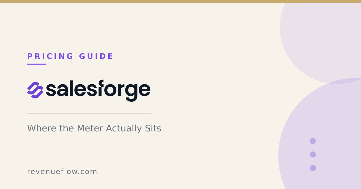 Branded cover: Salesforge Pricing and Sending Architecture: Where the Meter Actually Sits