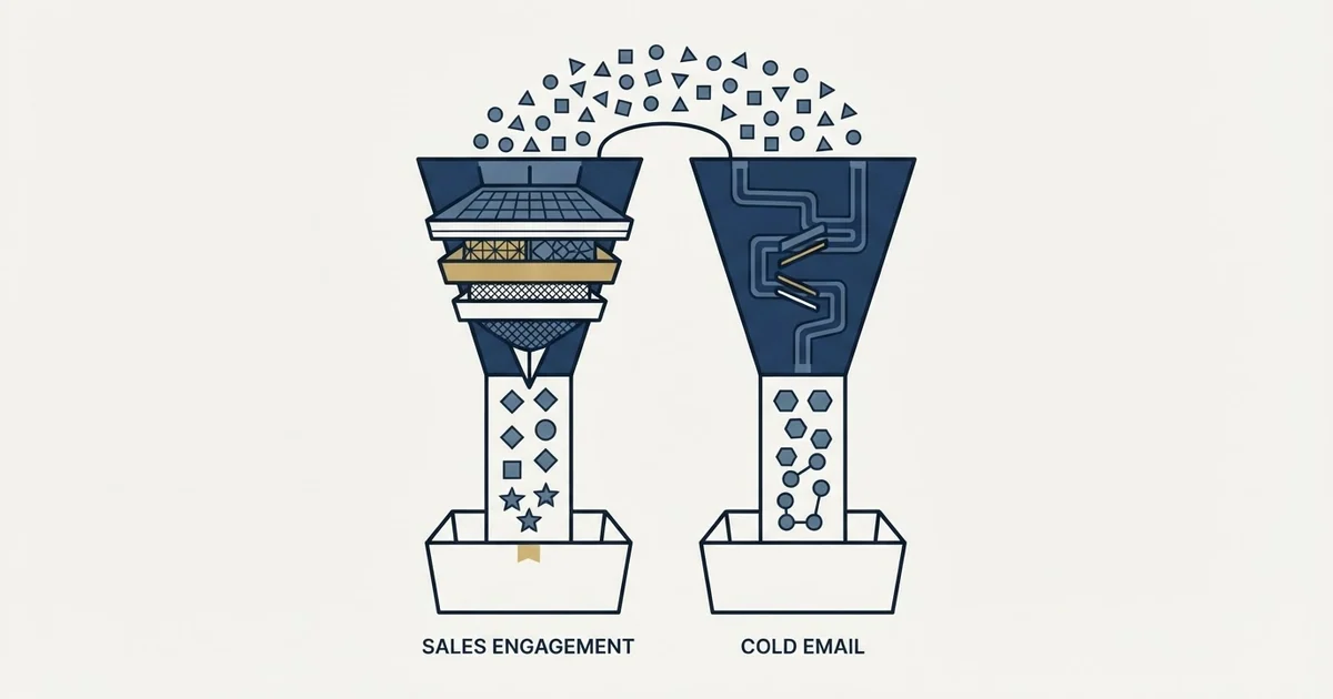 Editorial illustration for Salesforge vs SmartReach.io
