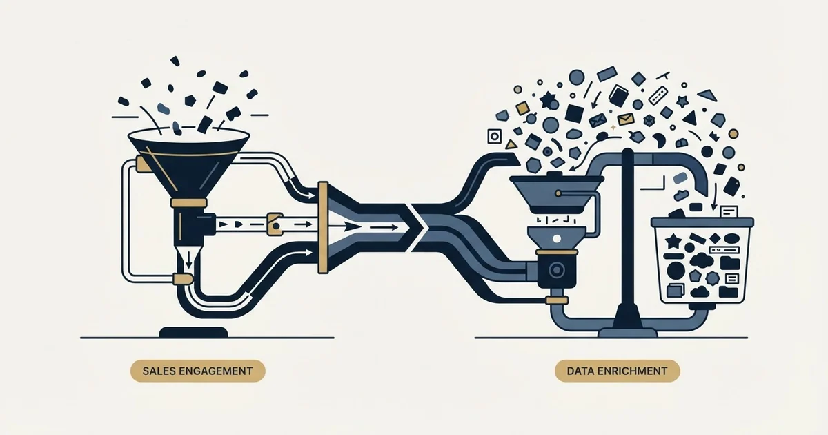 Editorial illustration for Salesforge vs Tomba