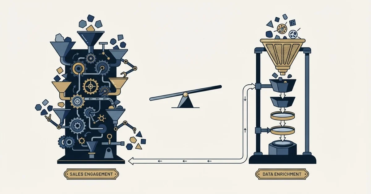 Editorial illustration for Salesforge vs VoilaNorbert