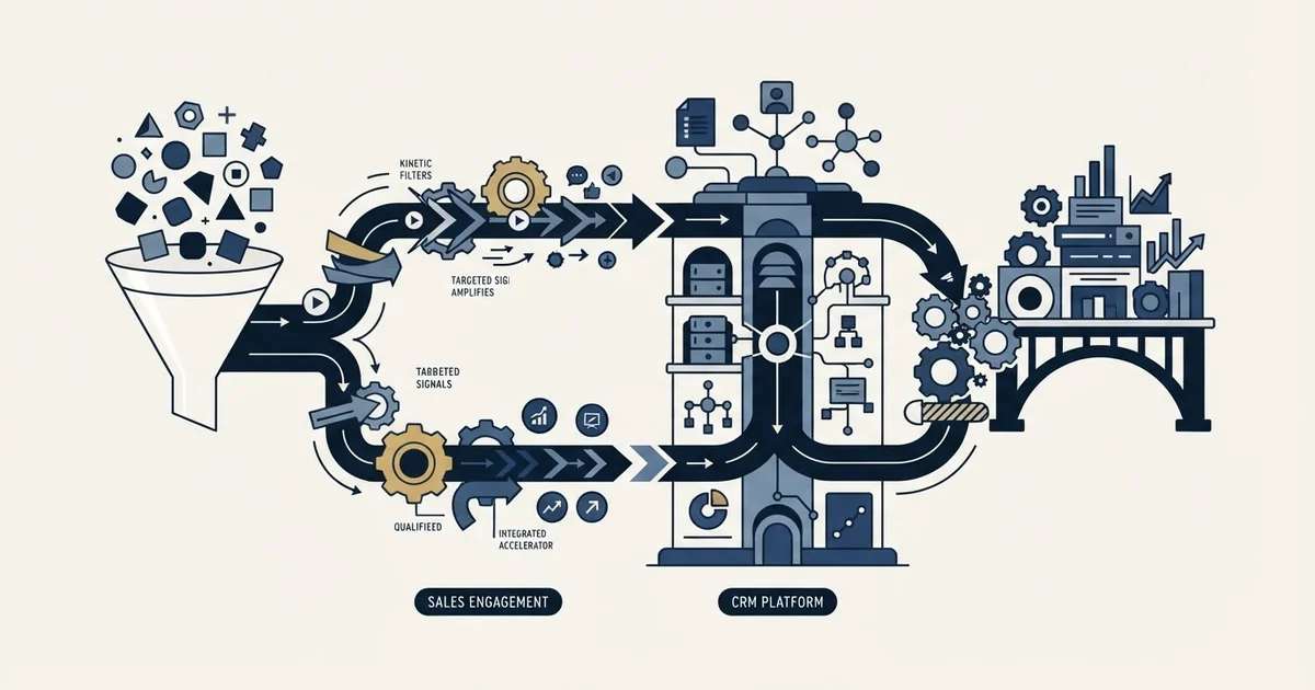 Editorial illustration for Salesforge vs Zoho CRM