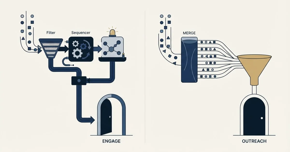 Editorial illustration for Salesgear vs Yet Another Mail Merge