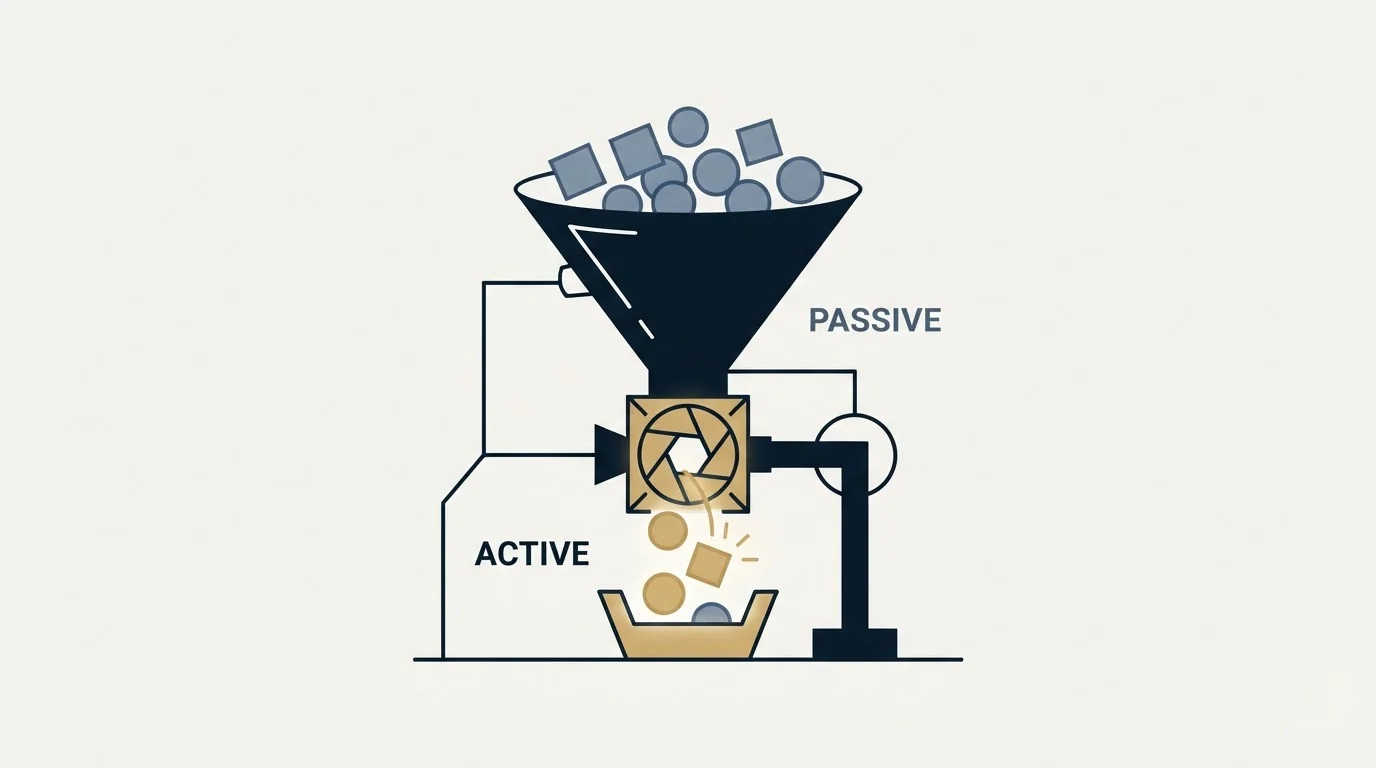 Section illustration: The word doing the most work is "active"