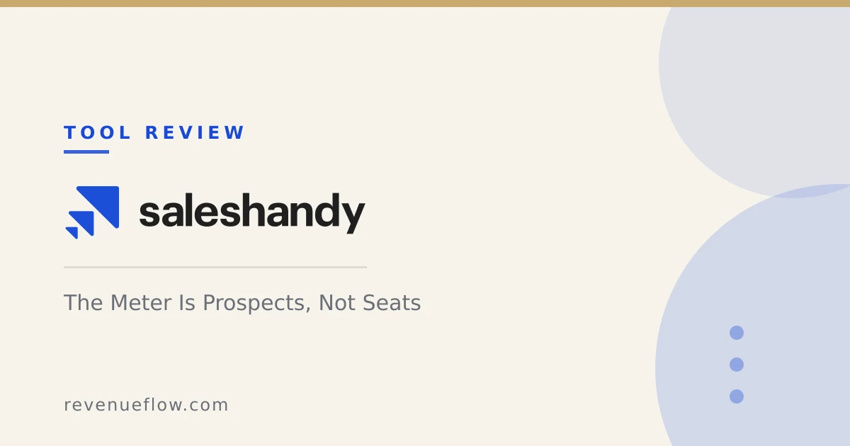Branded cover: Saleshandy Review: The Meter Is Prospects, Not Seats