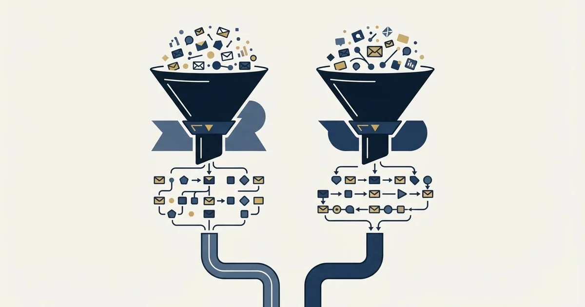 Editorial illustration for Saleshandy vs Success.ai