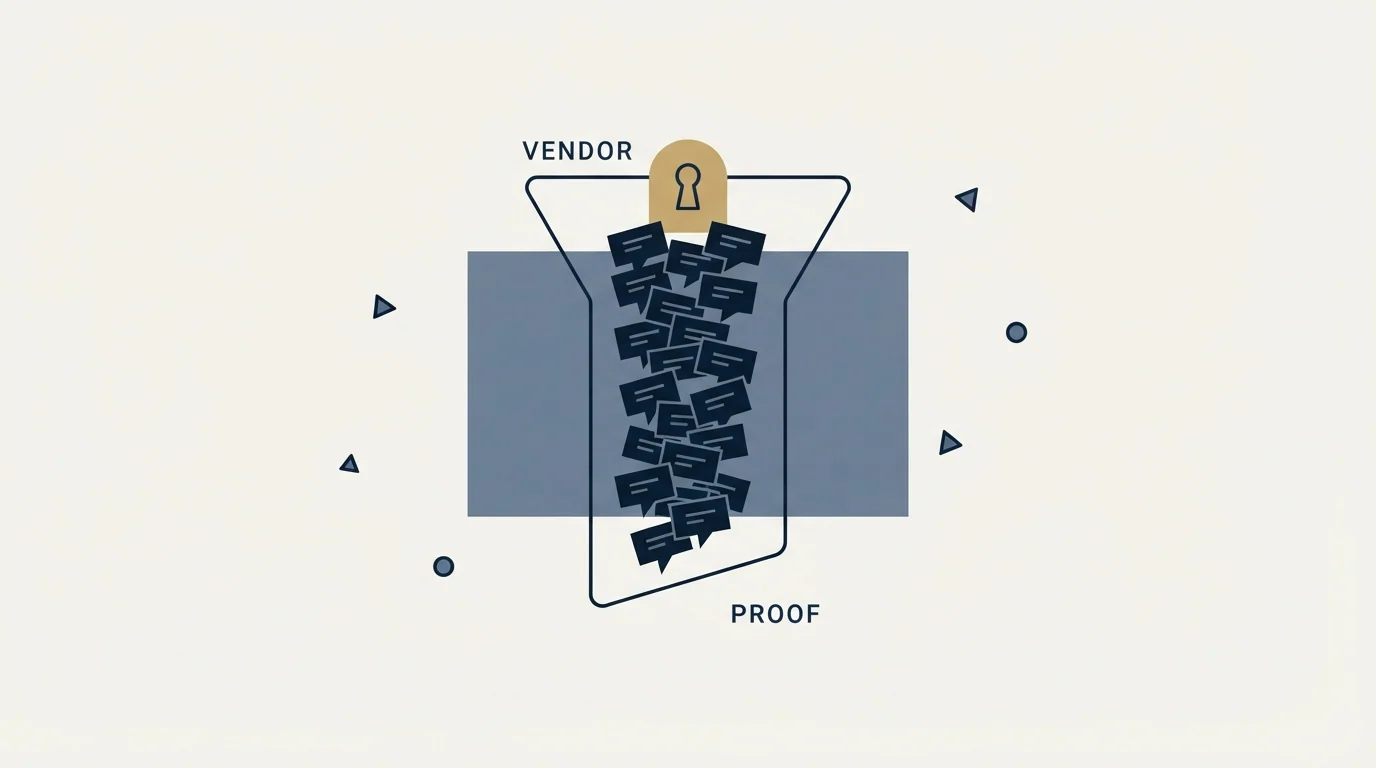 Section illustration: The vendor's own social proof, read carefully