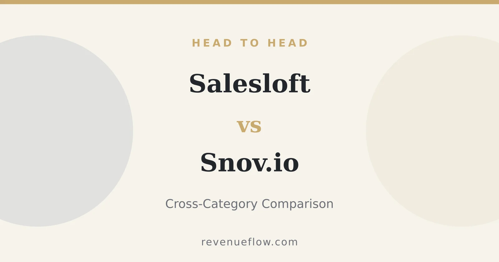 Branded cover: Salesloft vs Snov.io: Cross-Category Comparison
