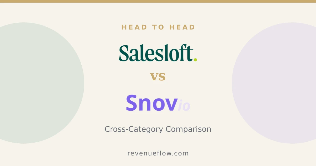Branded cover: Salesloft vs Snov.io: Cross-Category Comparison