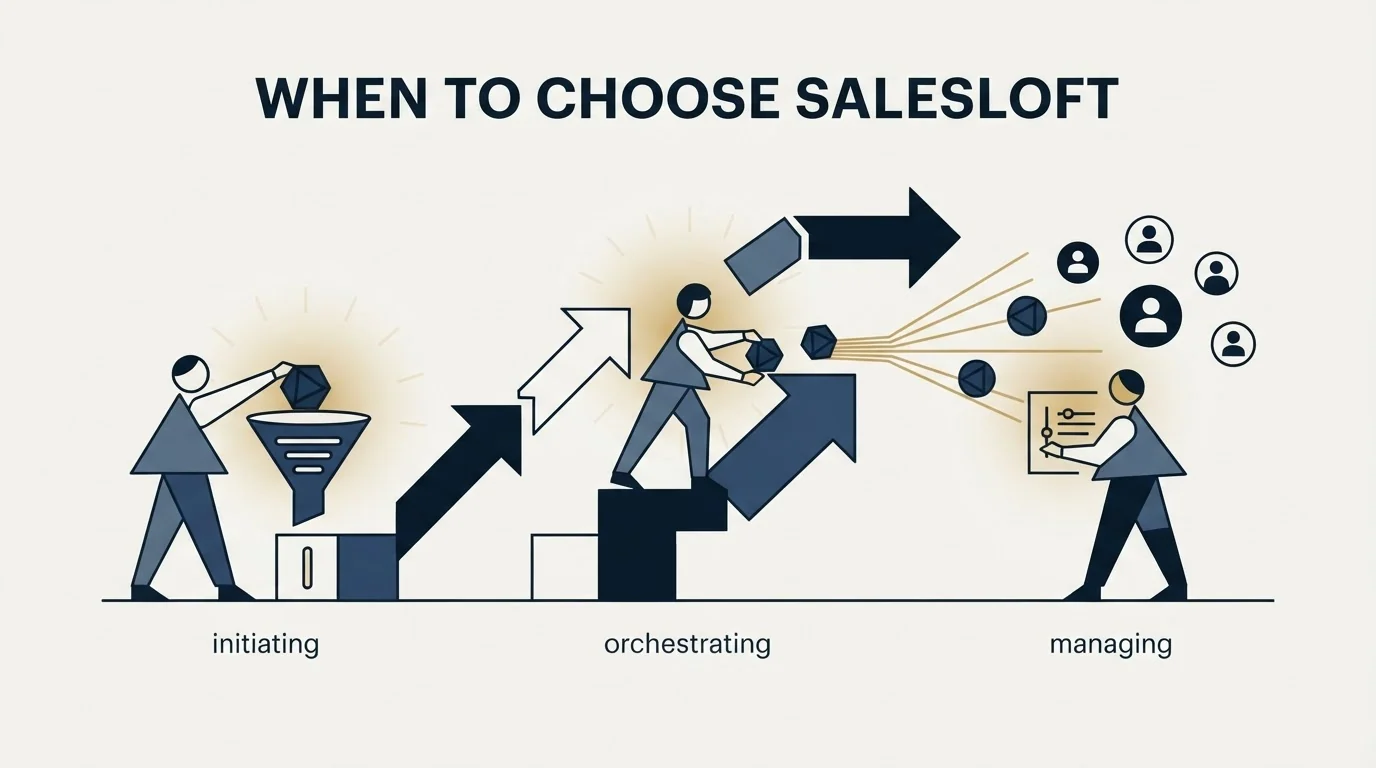 Section illustration: When to Choose Salesloft