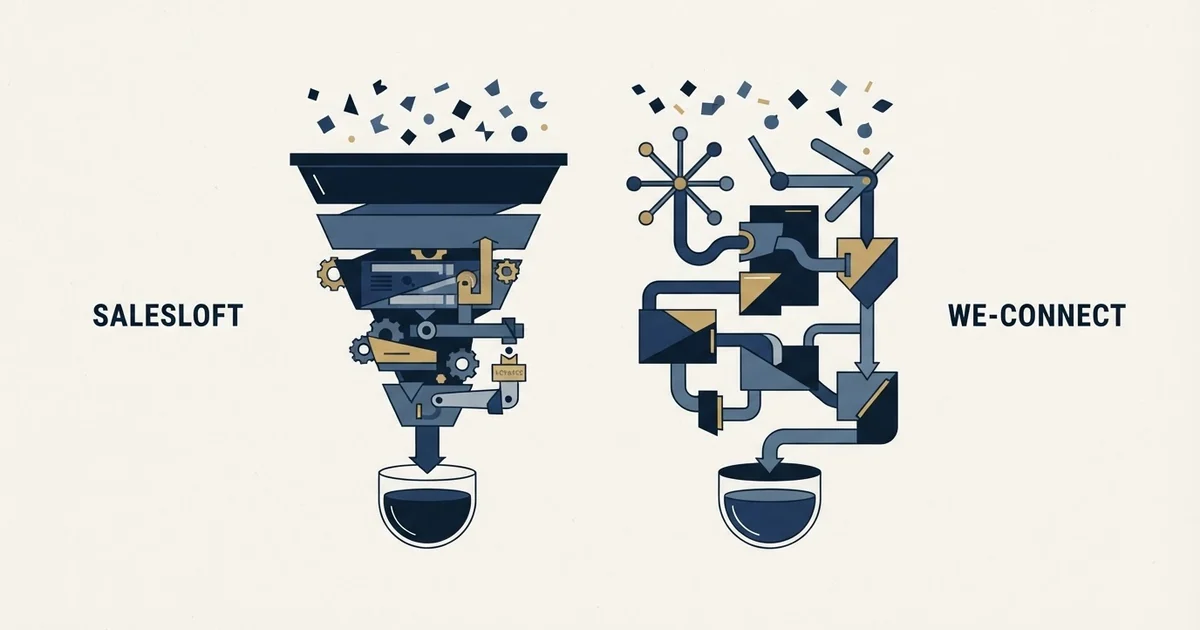 Editorial illustration for Salesloft vs We-Connect