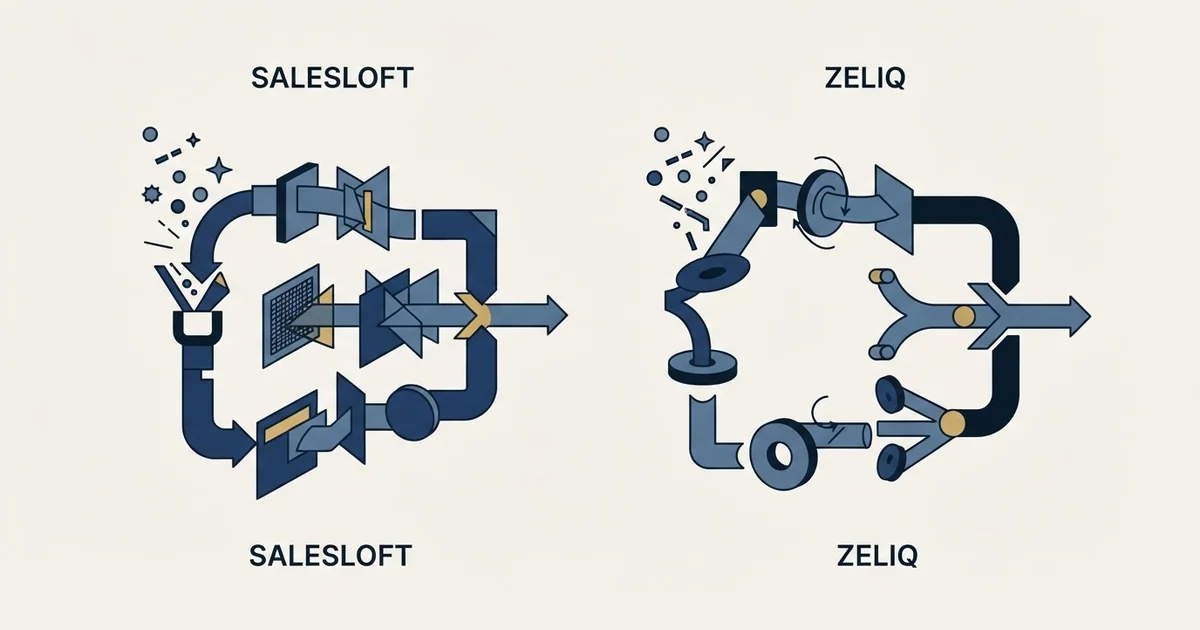 Editorial illustration for Salesloft vs Zeliq
