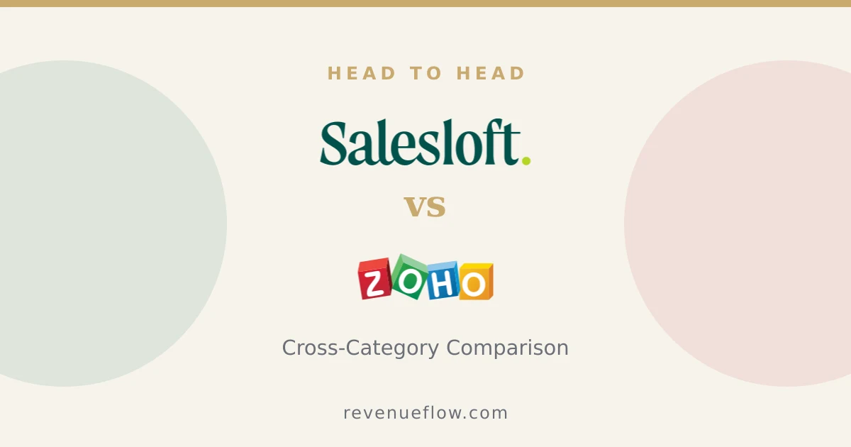 Branded cover: Salesloft vs Zoho CRM: Cross-Category Comparison