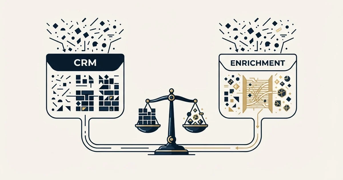 Editorial illustration for Salesmate vs Scrupp