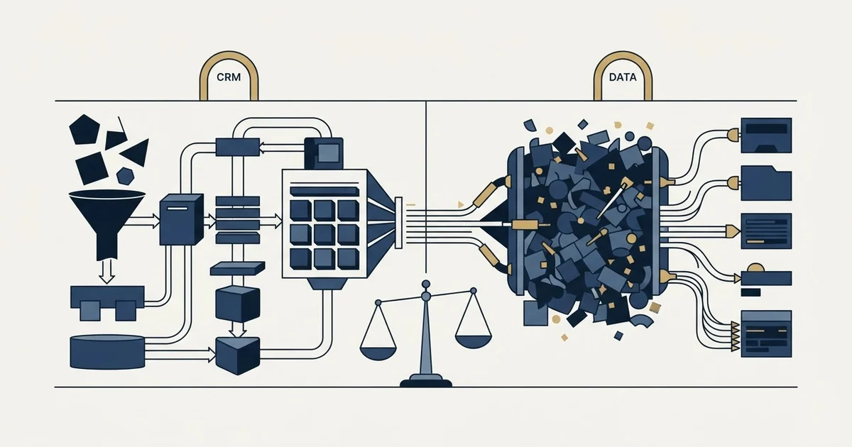 Editorial illustration for Salesmate vs TheirStack