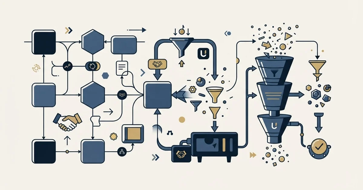 Editorial illustration for Salesmate vs UpLead