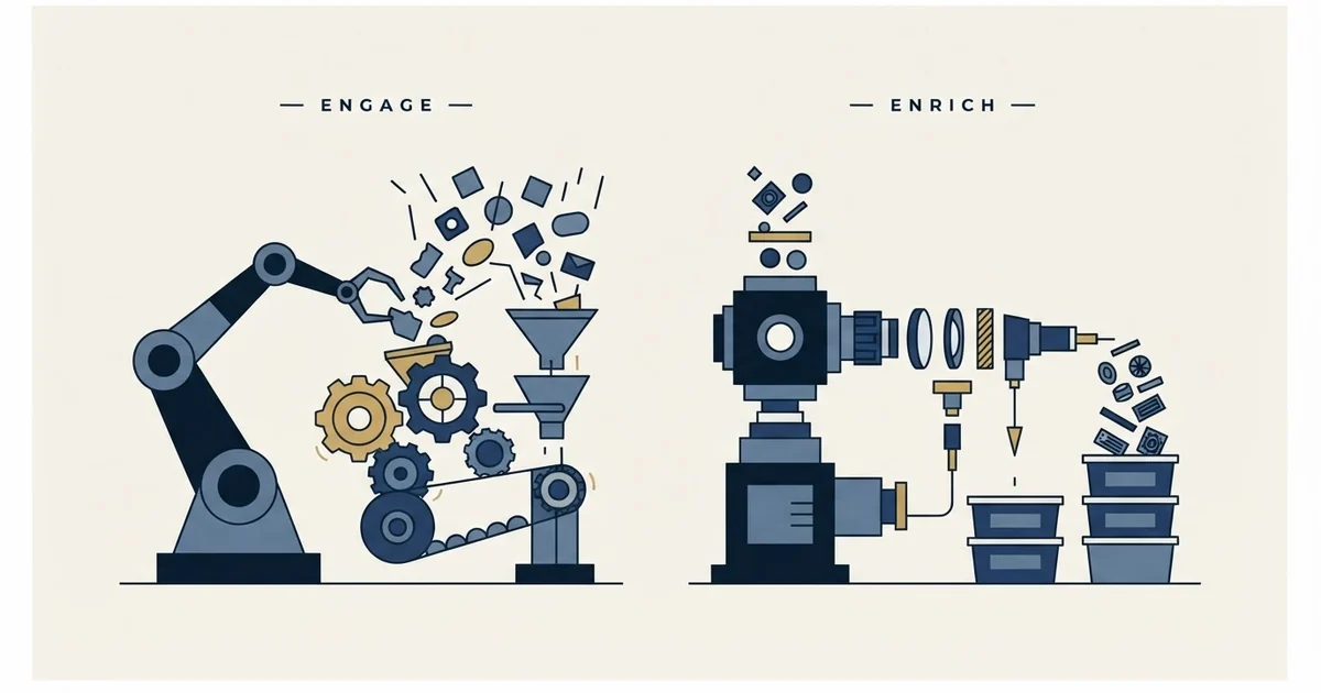 Editorial illustration for SalesRobot vs Tomba
