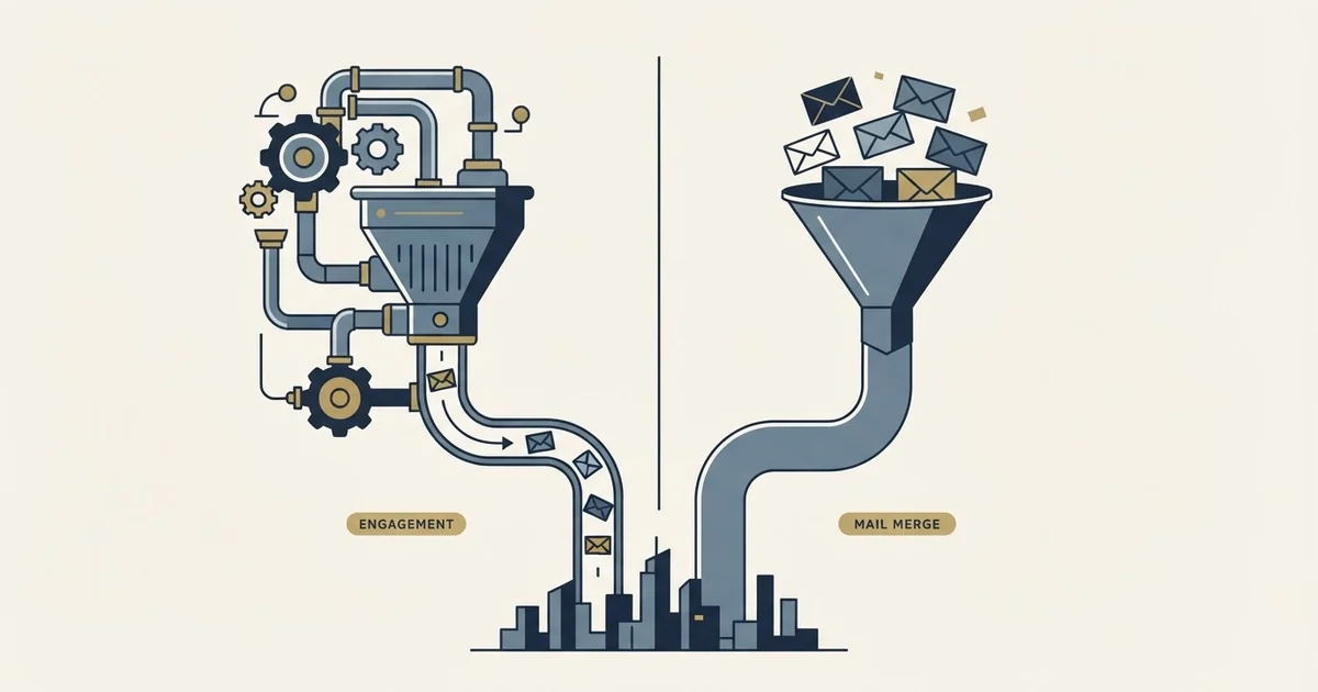 Editorial illustration for SalesRobot vs Yet Another Mail Merge