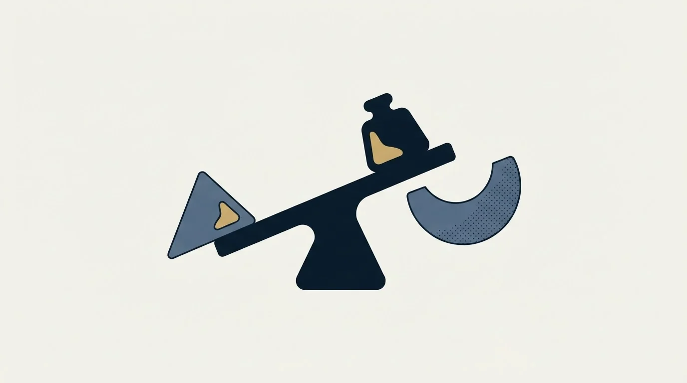 Section illustration: The two adjustments that move the answer