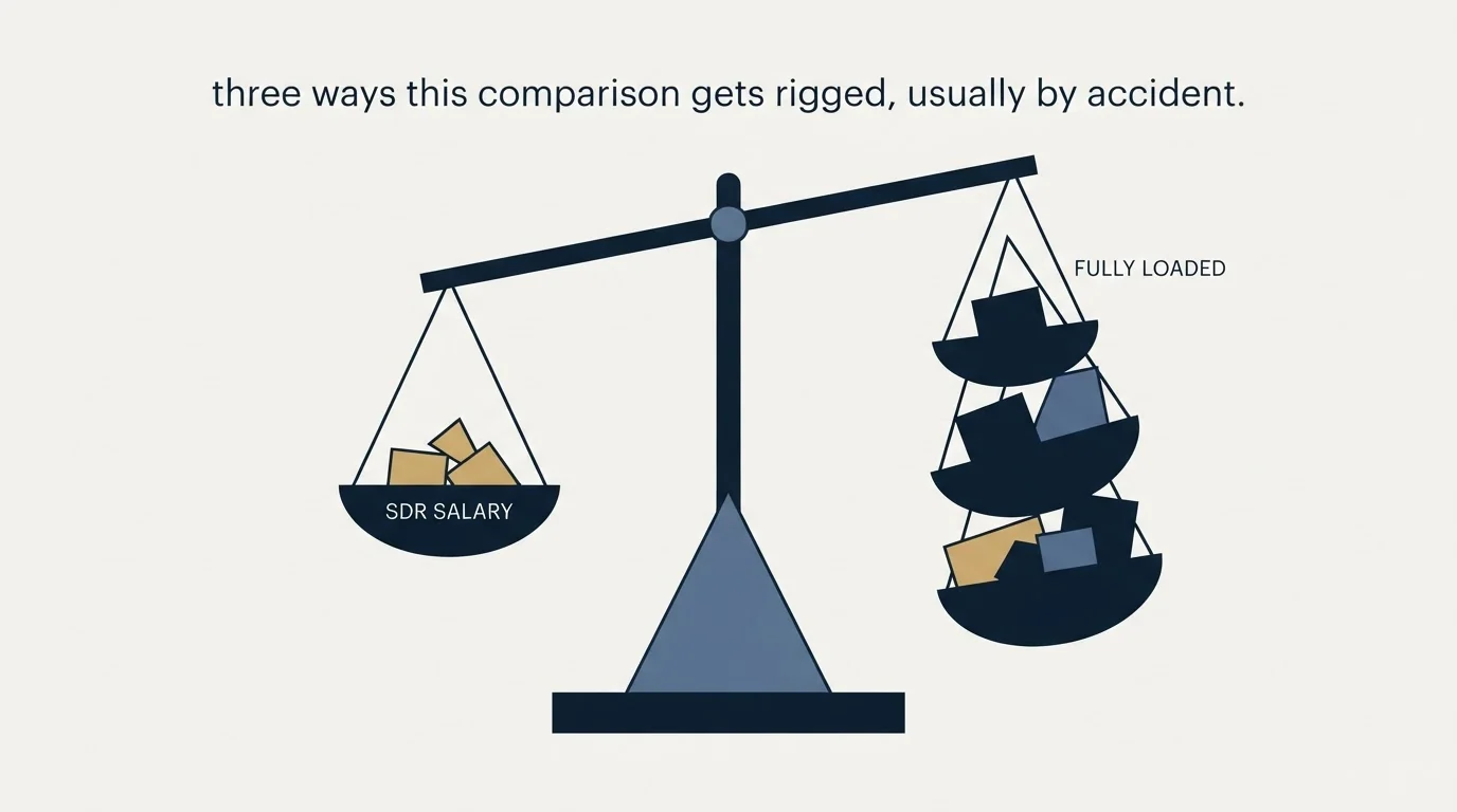 Section illustration: The three ways this comparison gets rigged, usually by accident