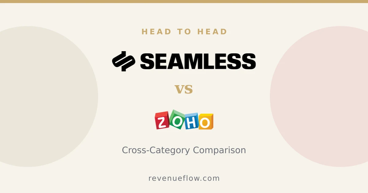 Branded cover: Seamless.AI vs Zoho CRM: Cross-Category Comparison