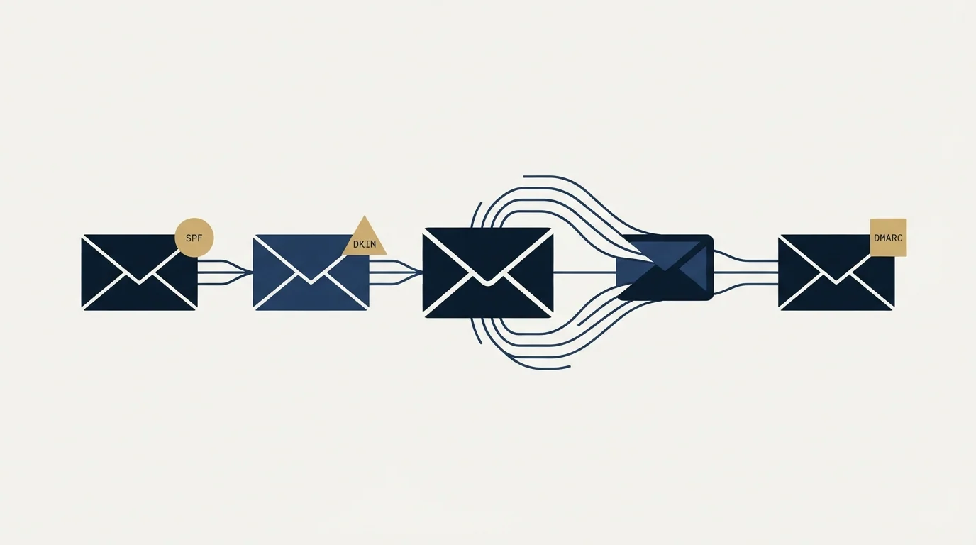 Section illustration: Three domains, one message