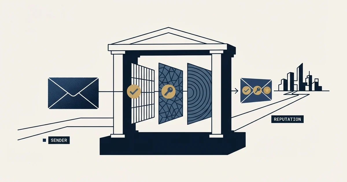 Editorial illustration for Sending Domain