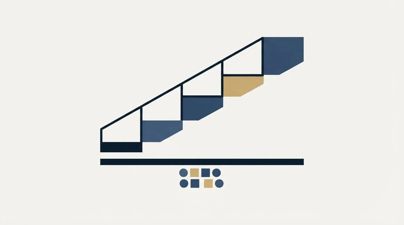 Section illustration: The ladder, and the per-thousand rate underneath it