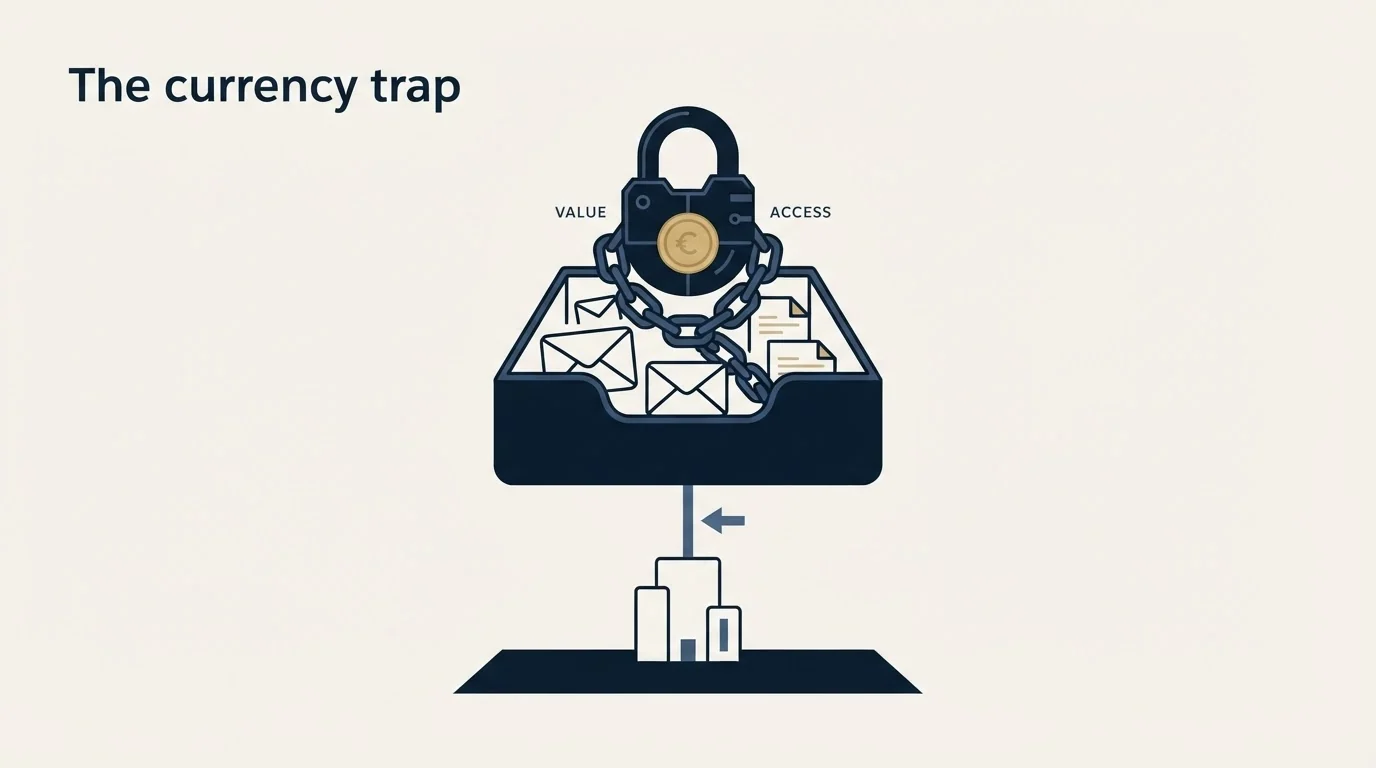 Section illustration: The currency trap on that page