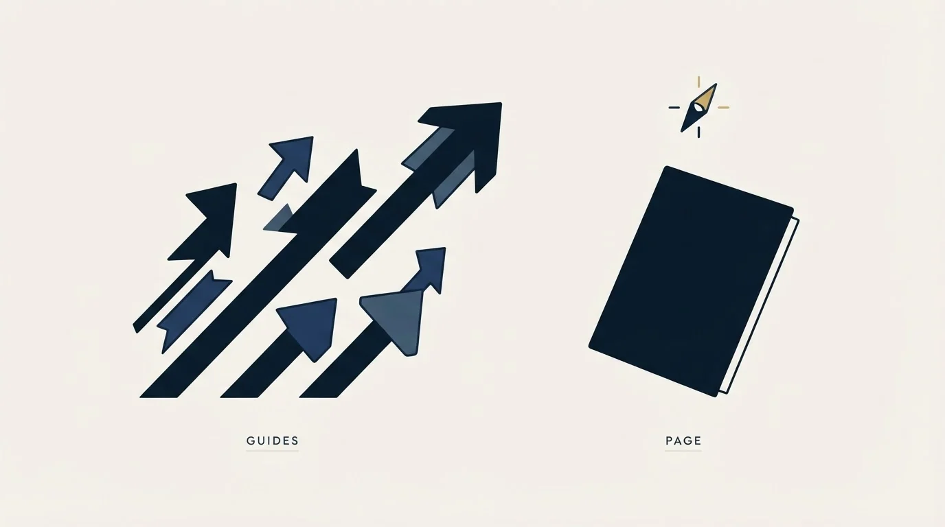 Section illustration: The guides ranking for this query do not agree with