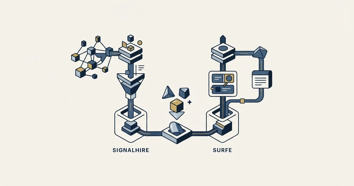 Editorial illustration for SignalHire vs Surfe