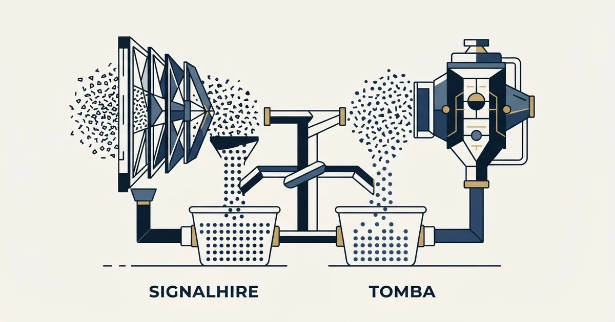 Editorial illustration for SignalHire vs Tomba