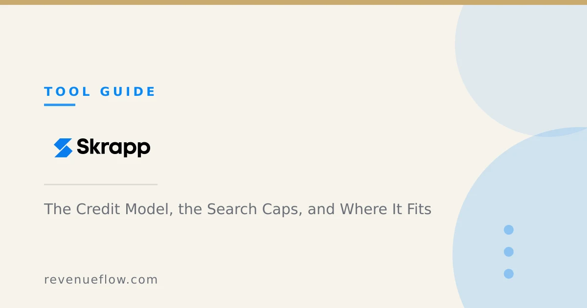 Branded cover: Skrapp: The Credit Model, the Search Caps, and Where It Fits