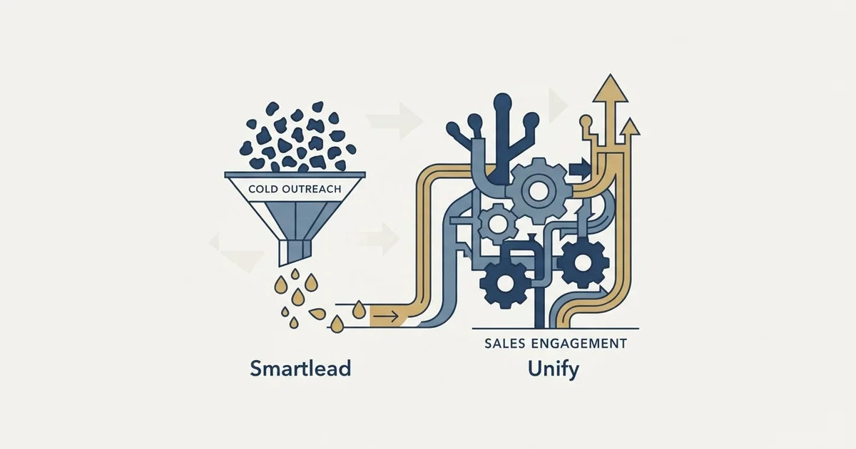 Editorial illustration for Smartlead vs Unify