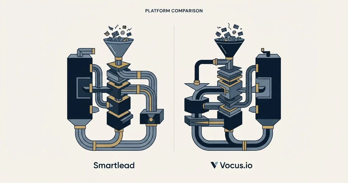 Editorial illustration for Smartlead vs Vocus.io