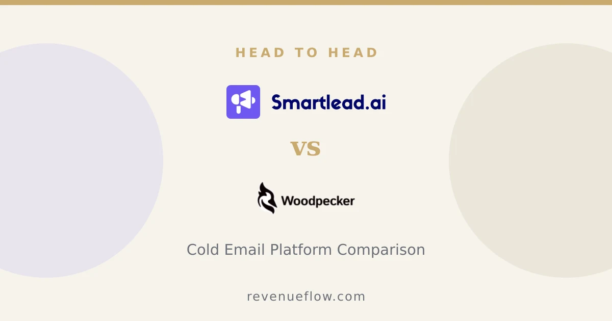 Branded cover: Smartlead vs Woodpecker: Cold Email Platform Comparison