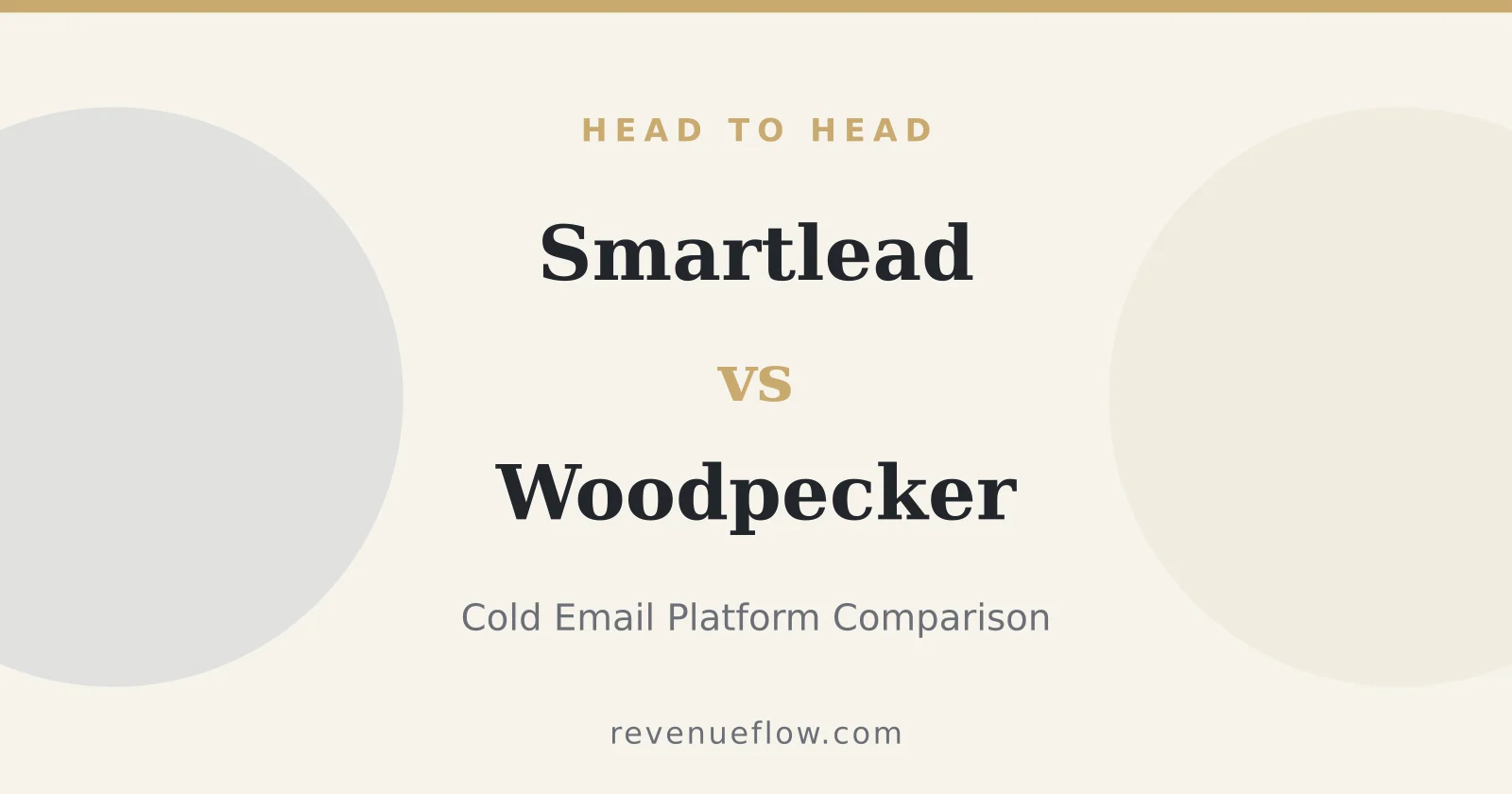 Branded cover: Smartlead vs Woodpecker: Cold Email Platform Comparison